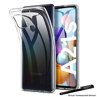 Coque silicone gel transparente ultra mince pour Samsung Galaxy A21S
