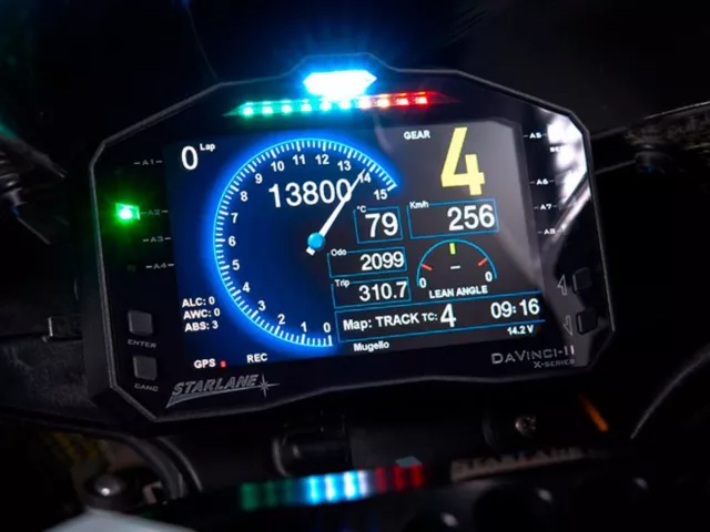 Display Cronometro Gps Starlane Davinci Ii S X-Series Per Cbr 1000 Rr 2012-2019