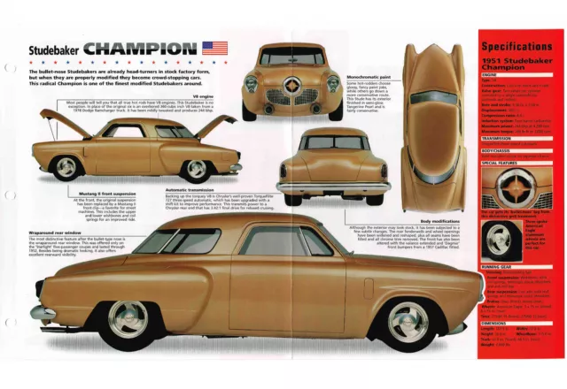 STUDEBAKER CHAMPION Custom IMP Brochure: 1950,1951,1952