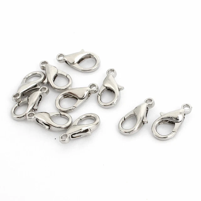 10 Pcs Lobster Claw Clasps DIY Jewelry Fasteners Hook Findings 14mm