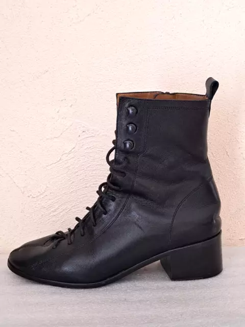 BY FAR - BOOTS - BOTTINES - CUIR NOIR - POINTURE 36 eu -  AUTHENTIQUE