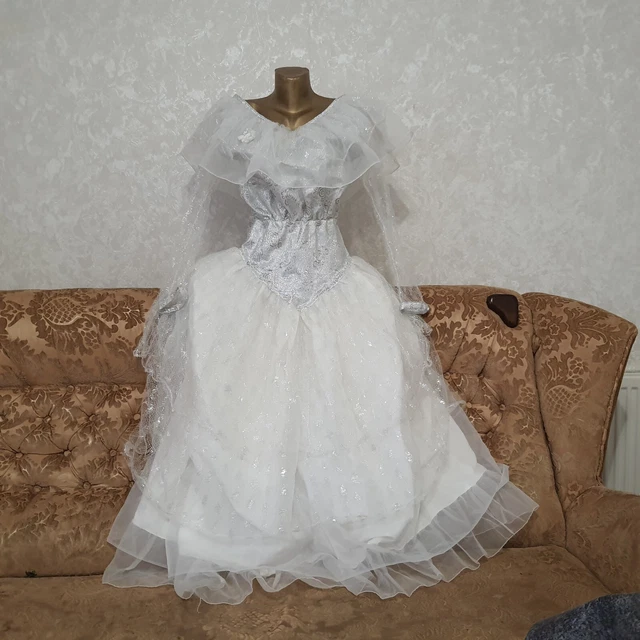 USSR wedding dress, vintage, Soviet wedding dress, original.
