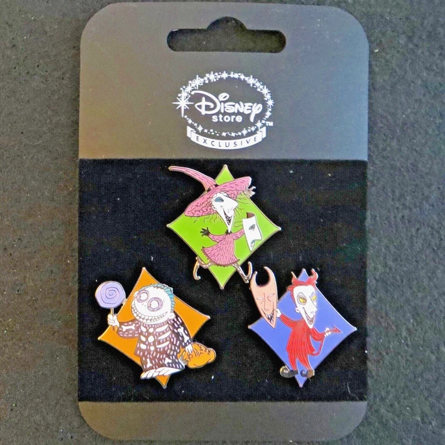 DISNEY SHOPPING PINS NIGHTMARE BEFORE CHRISTMAS 3Pin Set LOCK, SHOCK