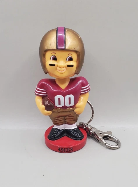 Rare Vintage 1999 San Francisco 49ers Bobble Head Keychain Made By Good Stuff