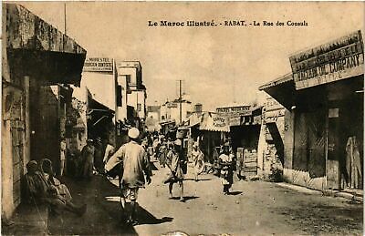 CPA AK Rabat - La Rue des Consuls MAROC (963707)