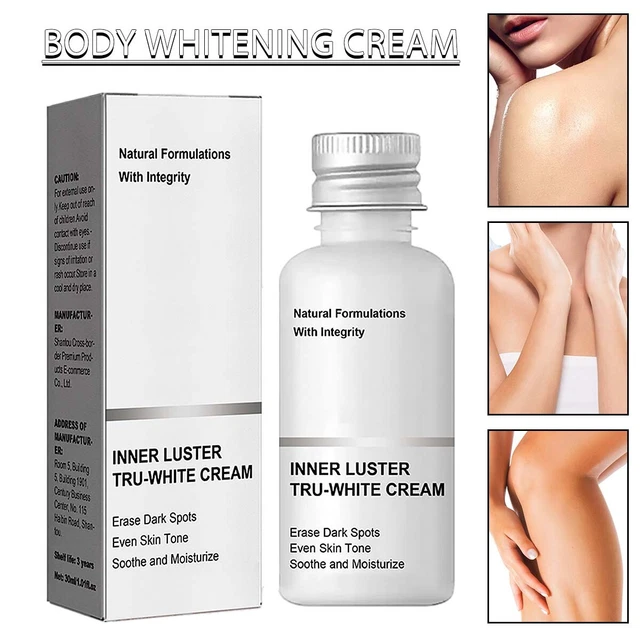 Inner Luster Tru-White Cream Whitening Body Dark Skin Brightening F
