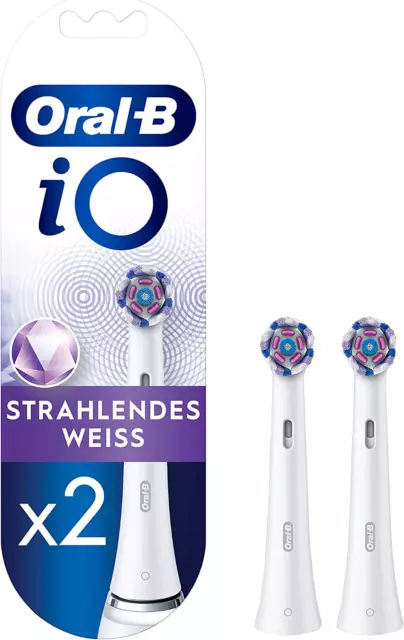 OralB Io Strahlendes Weiss Aufsteckbürsten Für Elektrische Zahnbürste, 2X