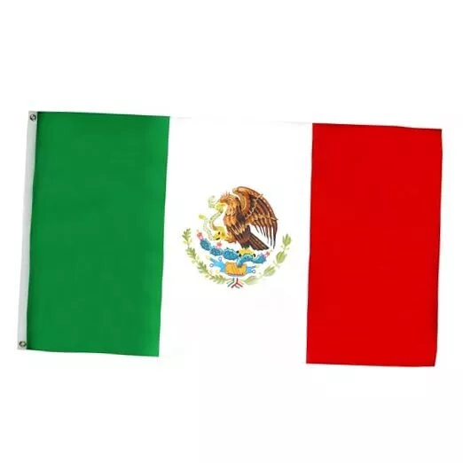 Mexico Flag 5' x 8' - Mexican Big Flags 150 x 250 cm - Banner 5x8 ft One size