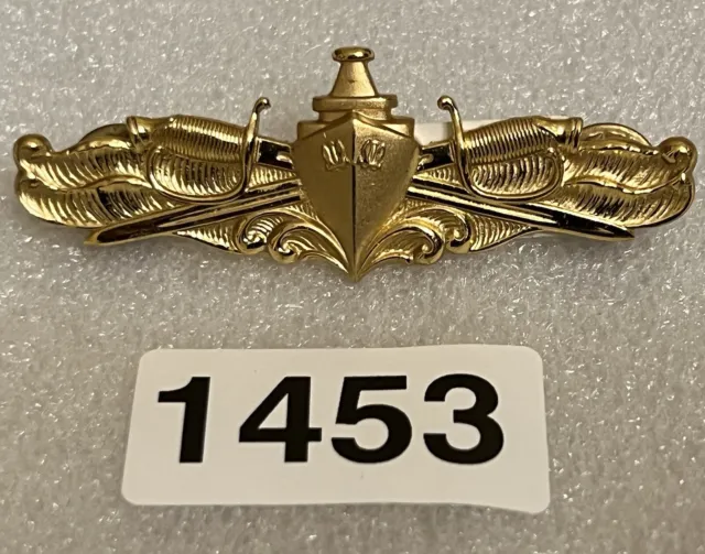 US Navy Surface Warfare Badge Pin 2 3/4"