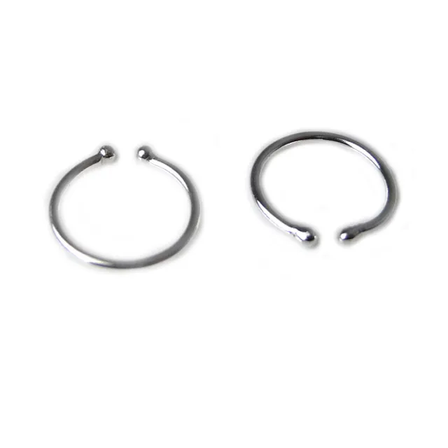 Orecchini Cerchio Argento 925 Piercing Naso 10  mm