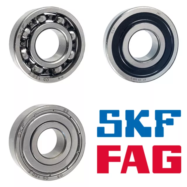 SKF / FAG Kugellager 5mm bis 80mm DIN 625 - Rillenkugellager offen / 2Z / 2RS