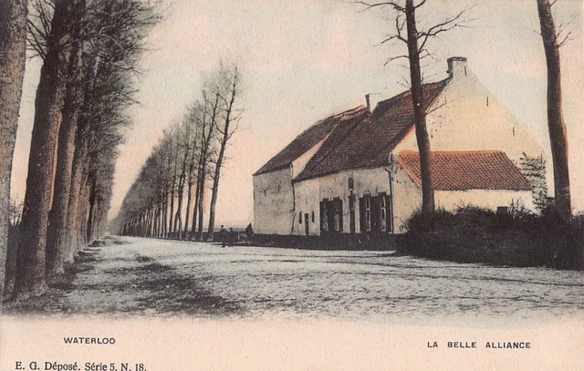 BELGIQUE WATERLOOLA Belle Alliance 1900s Teinte Photo Carte Postale