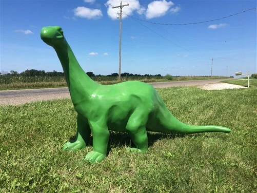 Sinclair Dinosaur, Gas Station Pump Sign, Cast Aluminum Statue Advertising, O