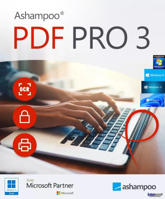 Ashampoo PDF Pro 3 Vollversion Dauerlizenz Deutsch / ML Download NEU