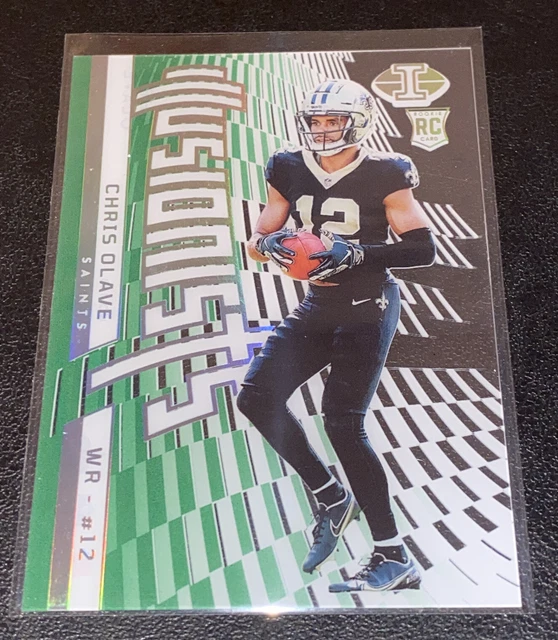 Chris Olave 2022 Illusions Emerald RC Green Illusionists Acetate Saints Rookie
