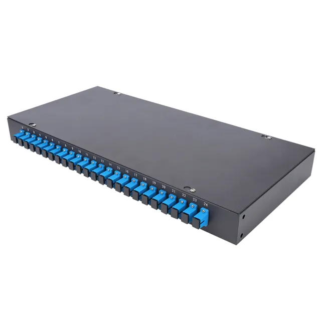 Optical Fiber Terminal Box 24 Core 24 Port Fiber Patch Panel SC Connector ESA