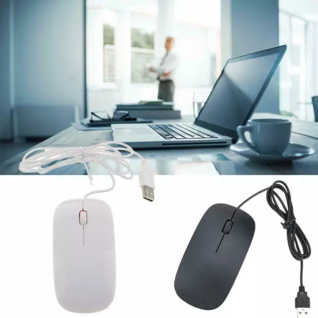 Souris Optique Usb Filaire Pour Pc Ordinateur Portable Scroll Meilleure Roue