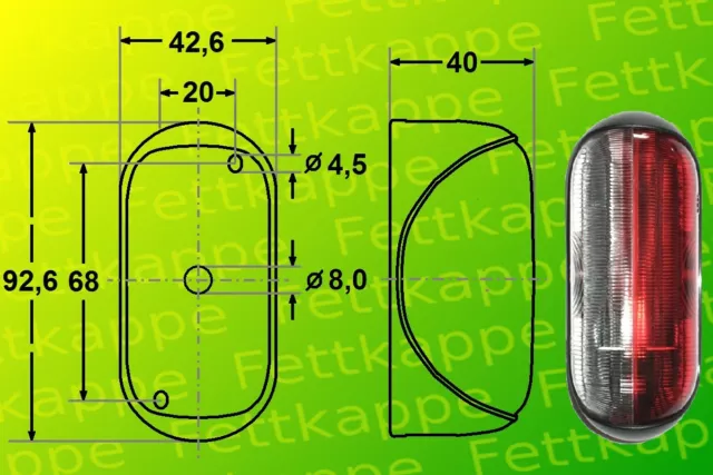 Demarcazione Luci di Laterali Jokon Spl 2000 Ms 12.0012.050 Incl. Pera 2