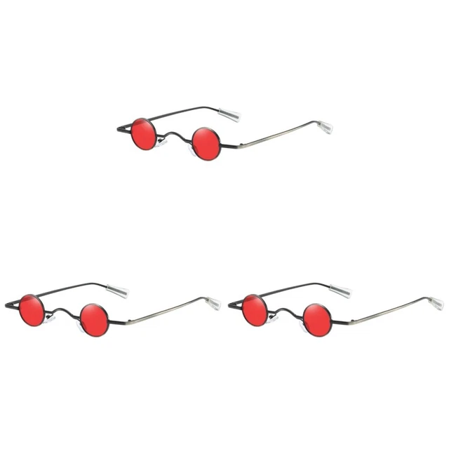 3 Pack Funny Sunglasses Red Sunglasses Women Vintage Sunglasses Men Slender