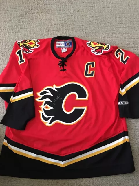 2004 Jarome Iginla Calgary Flames Stanley Cup CCM NHL Jersey Size Medium –  Rare VNTG