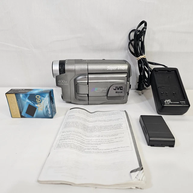 JVC GRSXM527U SUPER VHSC Camcorder Record Watch Play Transfer VHSC