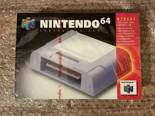 Roter Streifen versiegelt N64 Nintendo 64 Controller Paket Speicherkarte NUS004 PAL