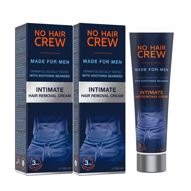 2 X NO HAIR CREW crema depilatoria per la zona intima - depilazione extra delicata