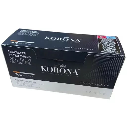 !!! 500 Korona Slim Empty Cigarette Filter Tubes Best Product !  ! !