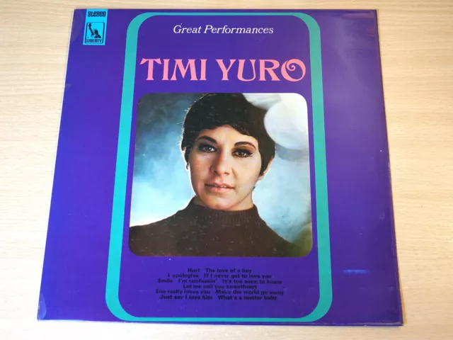 EX-/EX!! Timi Yuro/Great Performances/1968 Liberty LP