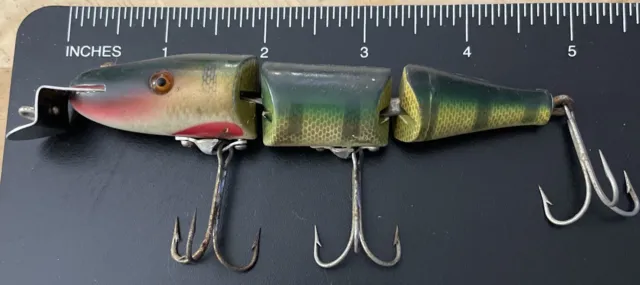 CREEK CHUB JOINTED Pikie In Green &Silver Flash, Very Nice Shape, 5 Inch's  Long $14.89 - PicClick