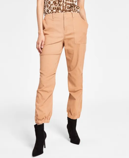 MSRP $80 Inc International Concepts Cropped Cargo Pants Brown Size 8