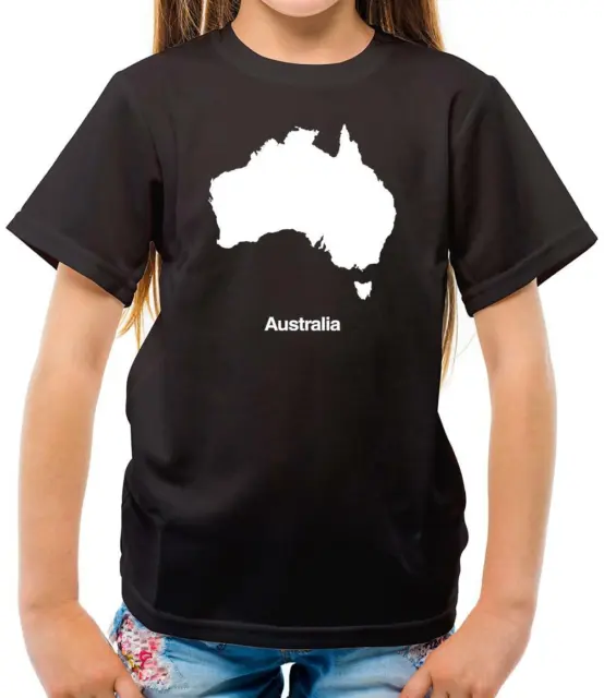 Australia Silhouette - Kids T-Shirt - Australian - Country - Travel - Flags