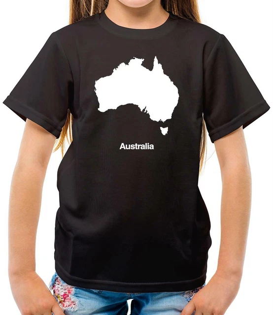 Australia Silhouette - Kids T-Shirt - Australian - Country - Travel - Flags