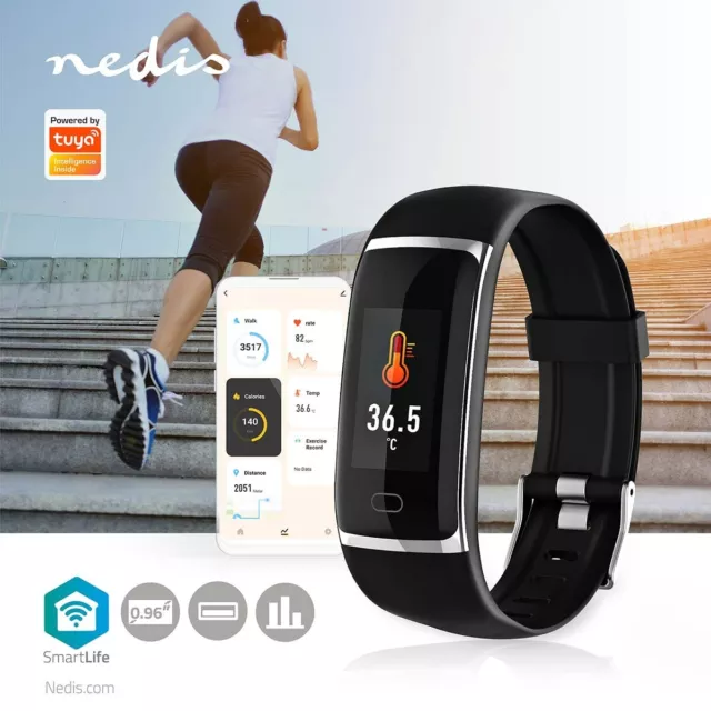 Montre connectée LCD 7200 min | Android™ / IOS   Noir  7200 min  Android™ / IOS