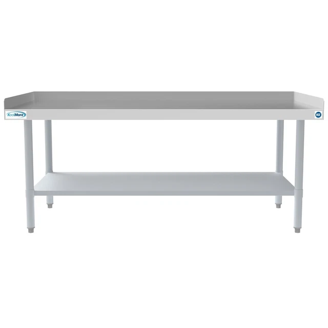 30" X  60" 16-Gauge Stainless Steel Equipment Stand With Galvanized Undershelf,