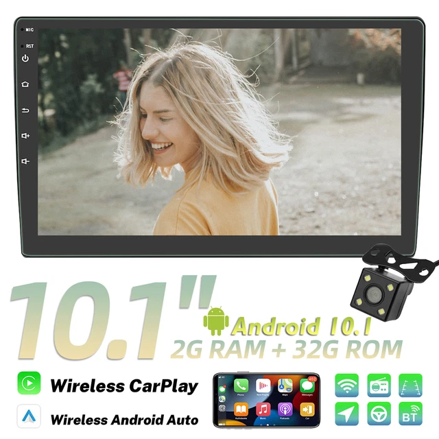 Android 10 2 Din 10.1" Car Stereo Apple CarPlay Auto Radio GPS Navi WiFi FM MP5