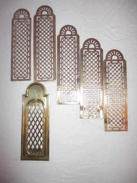 3 JEUX DE POIGNÉES DE PORTE ET PLAQUES DE PROPRETÉ BRONZE STYLE LOUIS