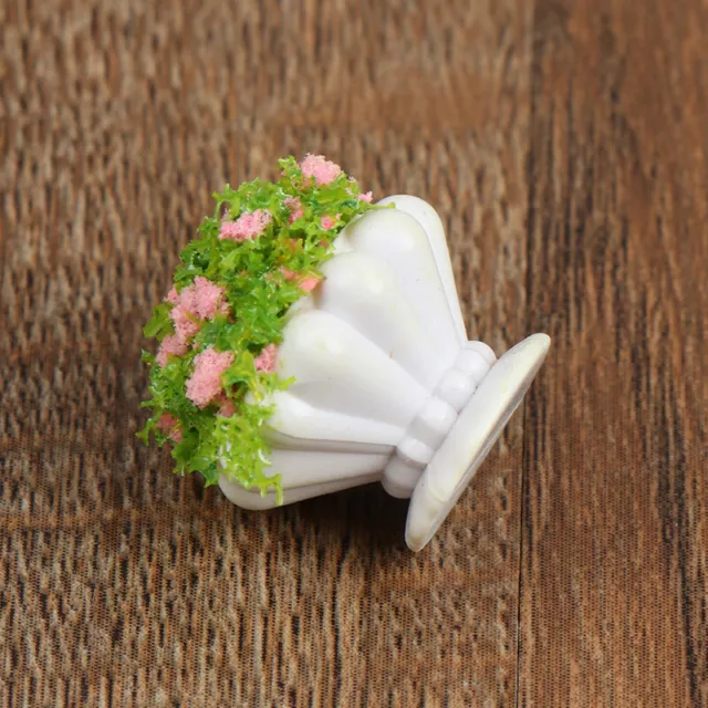 2x Dollhouse Furniture 1:12 Accessories Mini Green Plant Bonsai Flower PotO' SN❤