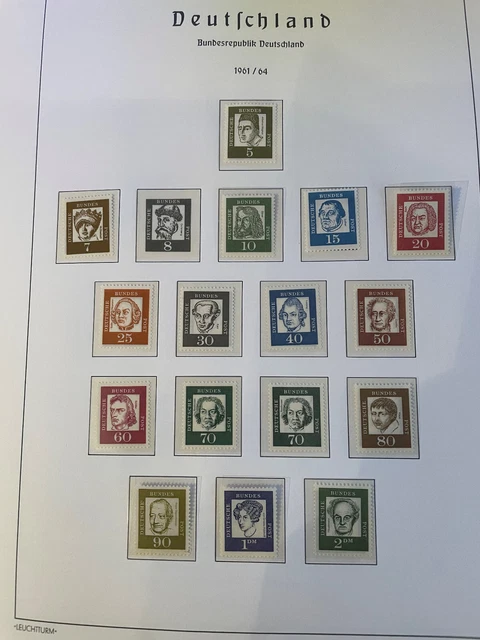 BRD 1961  Bedeutende Deutsche