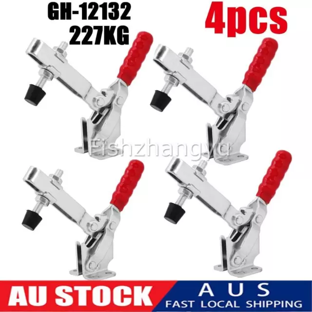 4x GH-12132 Holding Capacity Quick Release Hand Tool Toggle Clamp Horizontal HOT