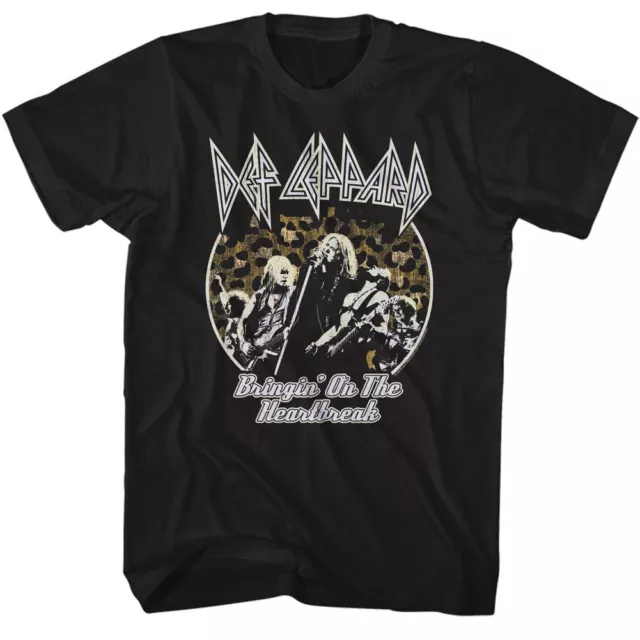 Def Leppard Bringin Heartbreak Black Rock and Roll Music Band Shirt