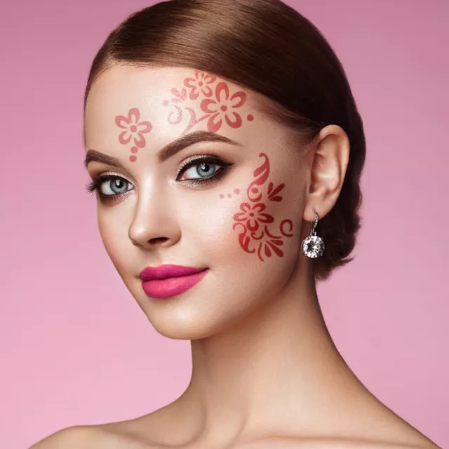 4 Face Painting Stencils for Parties & Sleepovers