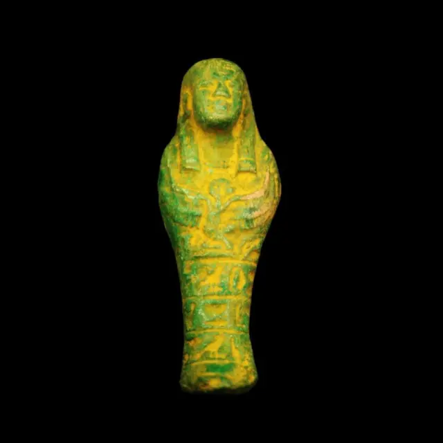 Funerary Ancient Egyptian Stone/Faience Ushabti Shabti Statuette Figurine Amulet