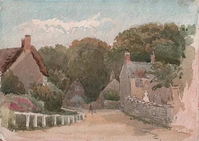 ANCIEN TABLEAU PASTEL aquarelle signé et daté EUR 19,00 - IT