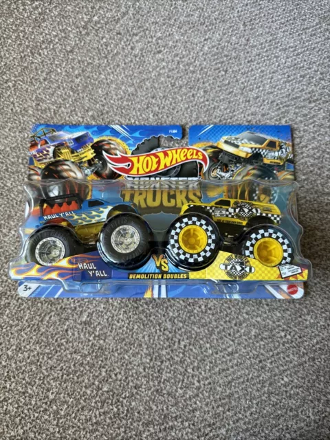 Hot Wheels Monster Trucks 1:64 Scale Demolition Doubles Silverado