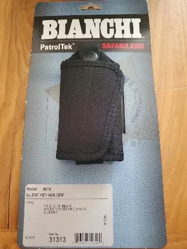 Bianchi PatrolTek 8016 Black Silent Key Holder - Keep Your Keys Secure Anywhere