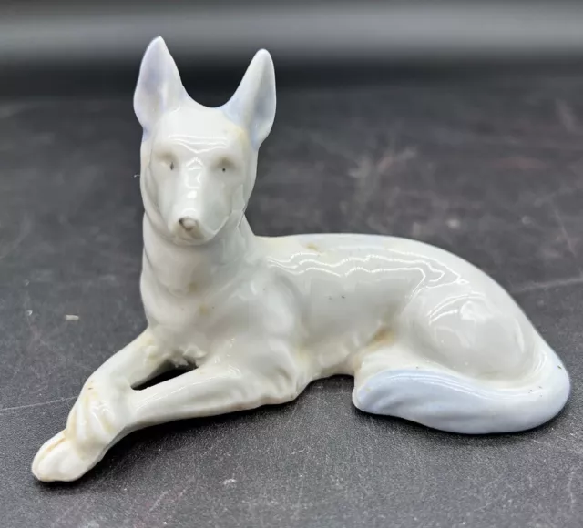Vintage Figurine Dog German Shepard Impressed Japan 4"