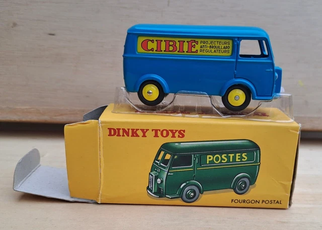 DINKY TOYS ATLAS Voiture miniature PEUGEOT D3A FOURGON publicitaire CIBIE