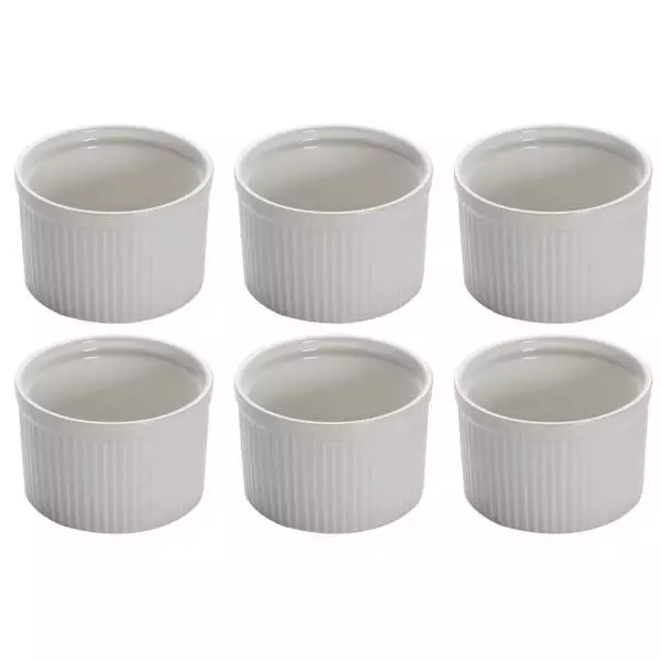 6er Set Ofenformen Muffinformen WHITE BASIC D. 10cm weiß Maxwell & Williams