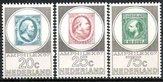Niederlande Nr.880/82 ** AMPHILEX 1967, postfrisch